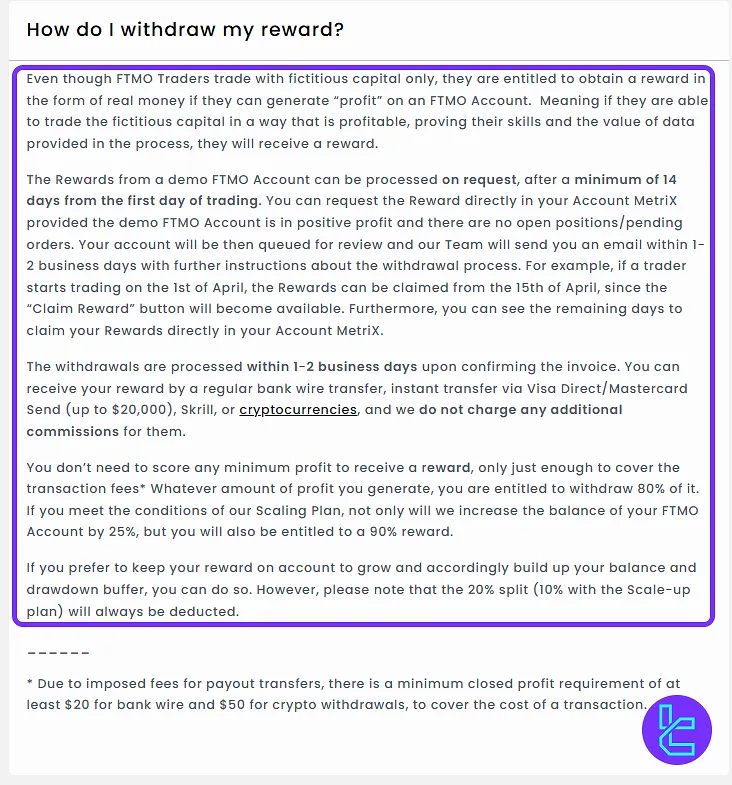FTMO ödemeleri