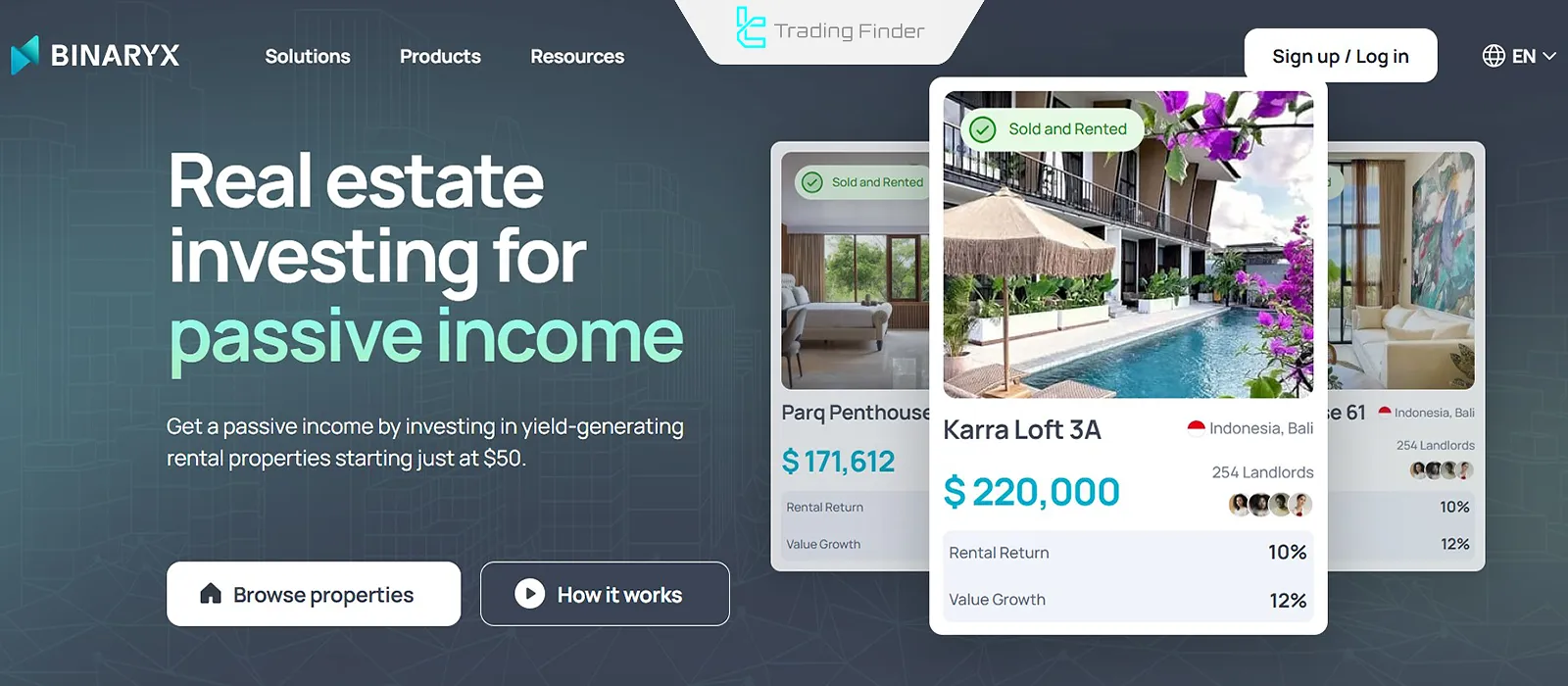 BinaryX gayrimenkul tokenizasyon platformu