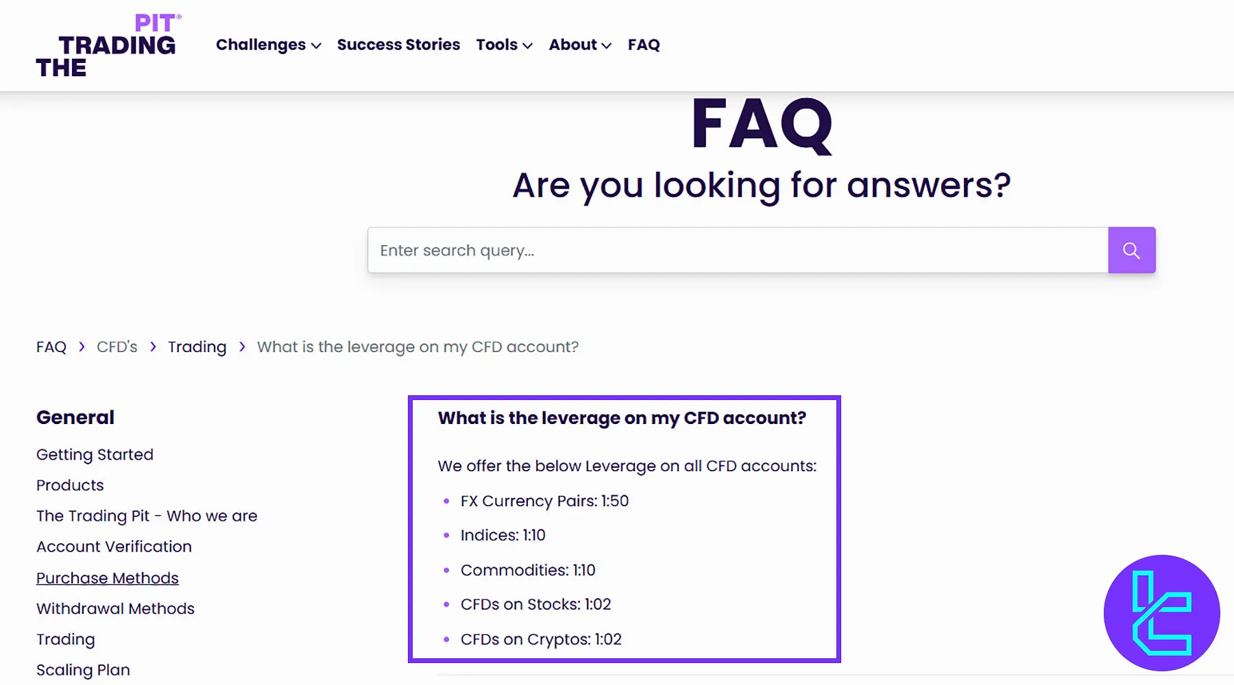 The Trading Pit Kaldıraç Seçenekleri