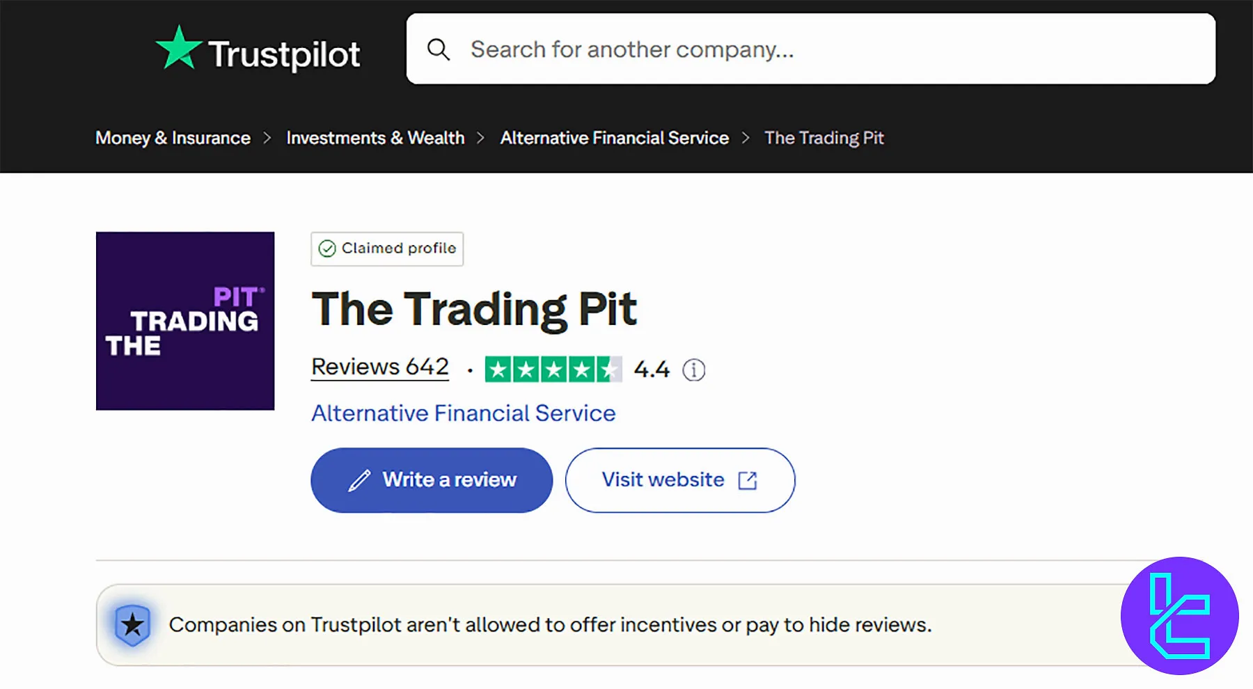 The Trading Pit Trustpilot