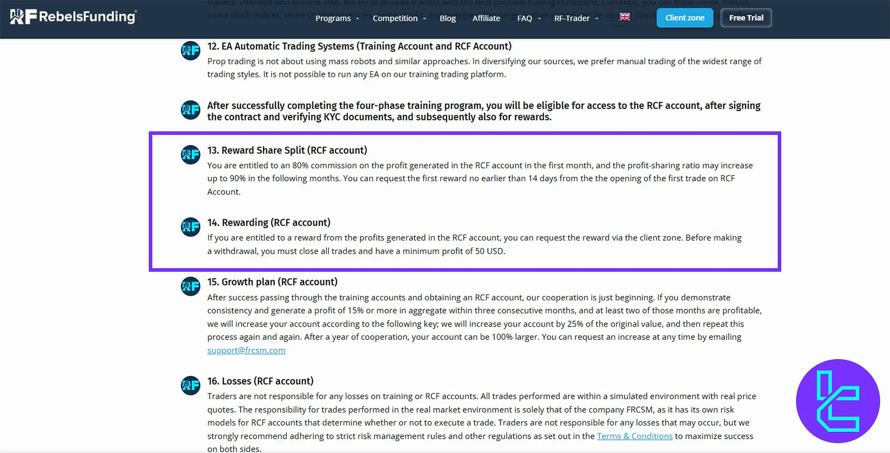 RebelsFunding Ödeme Politikası