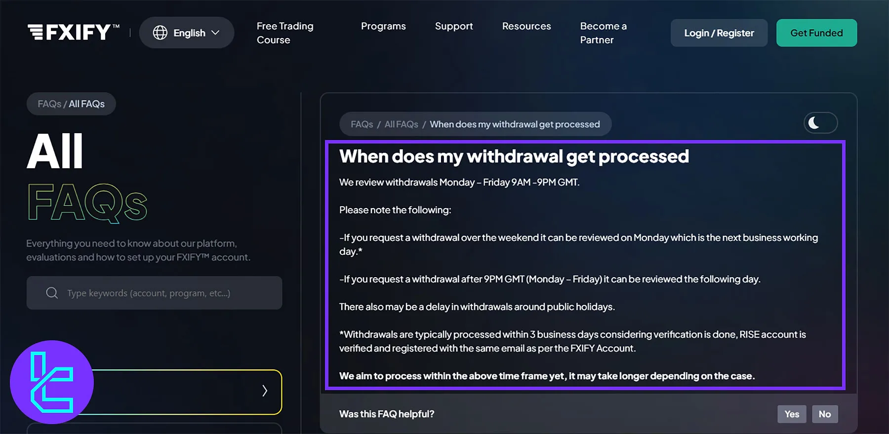 FXIFY Ödeme Kuralları
