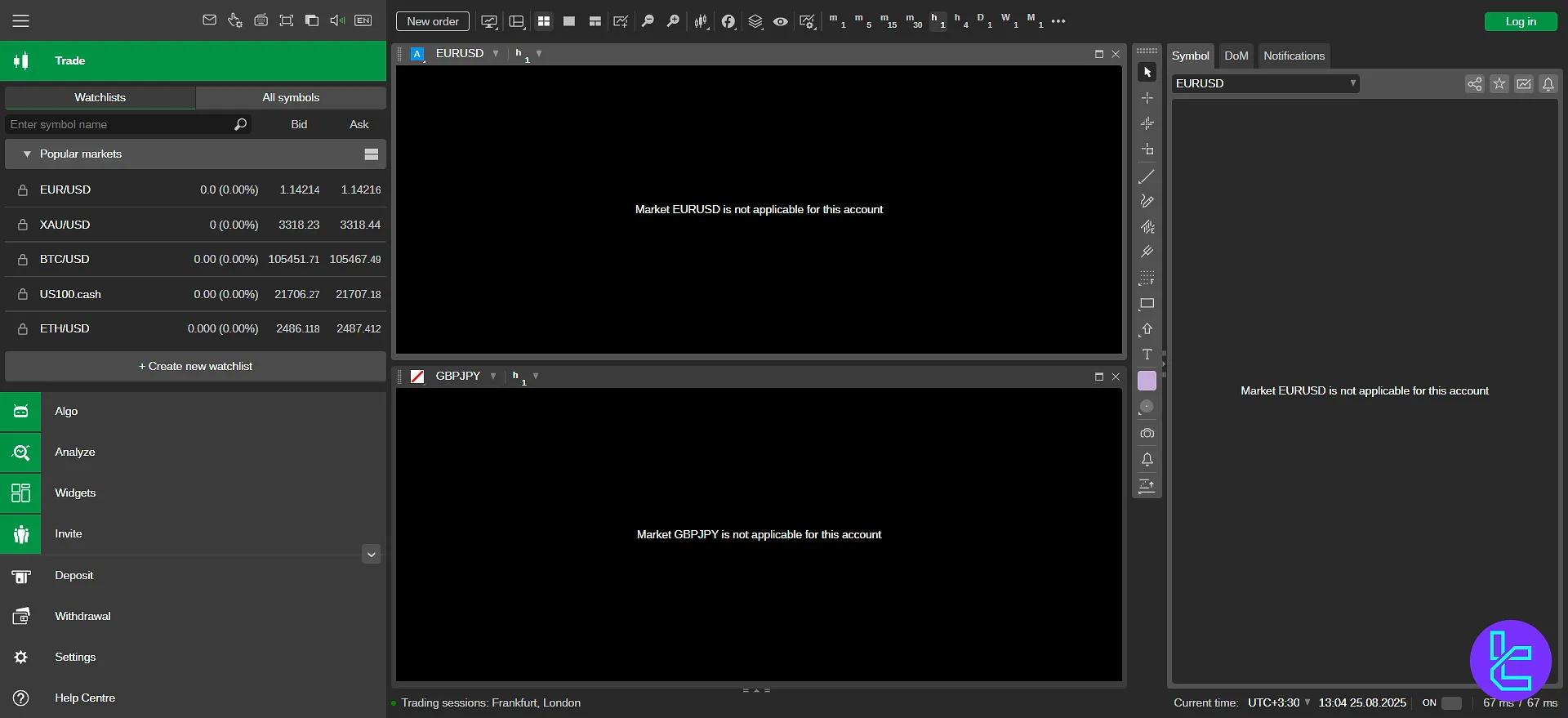 BrightFunded cTrader Web