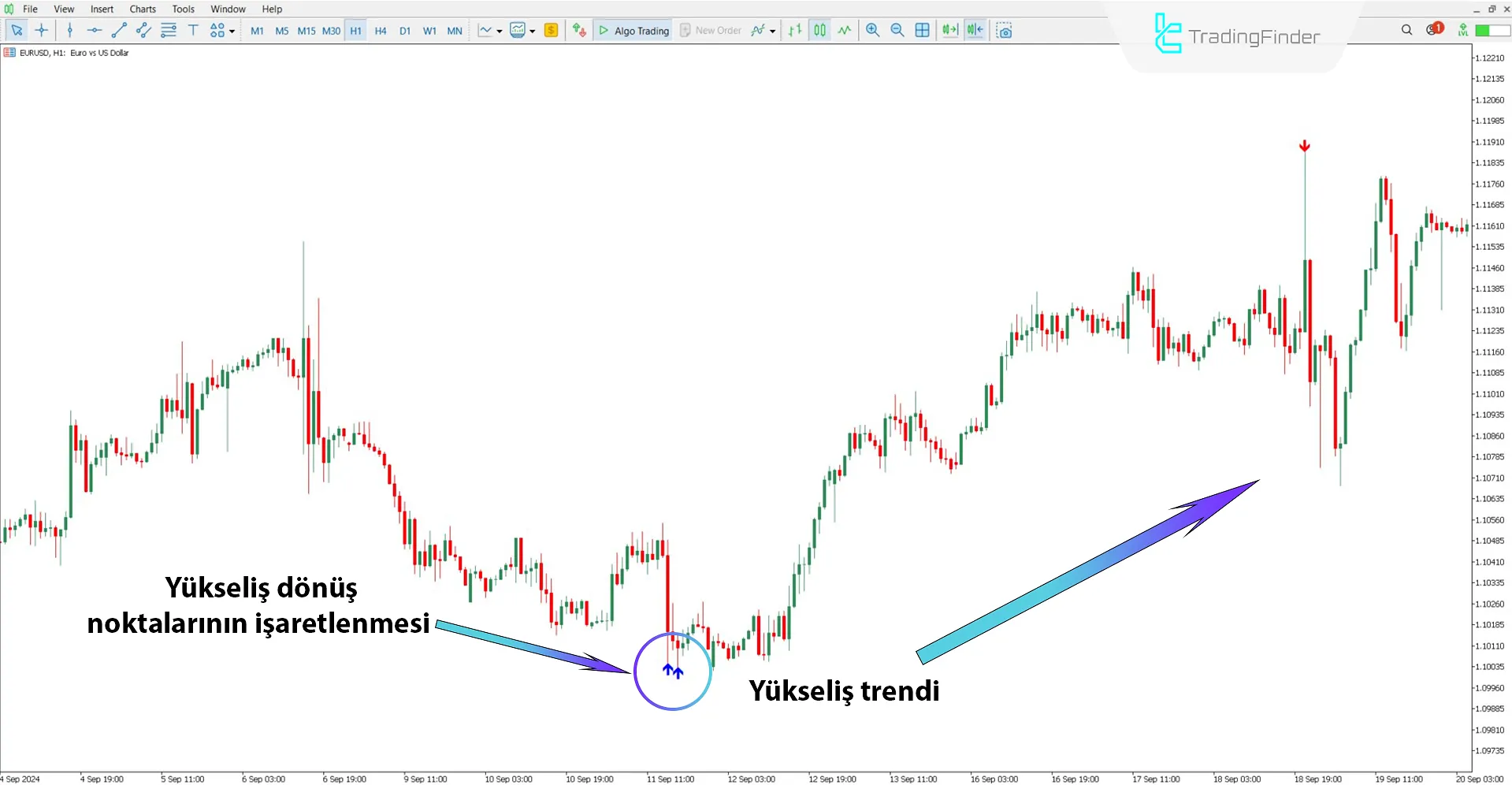 Uyarı ile Quantum Göstergesi ile Yükseliş Analizi