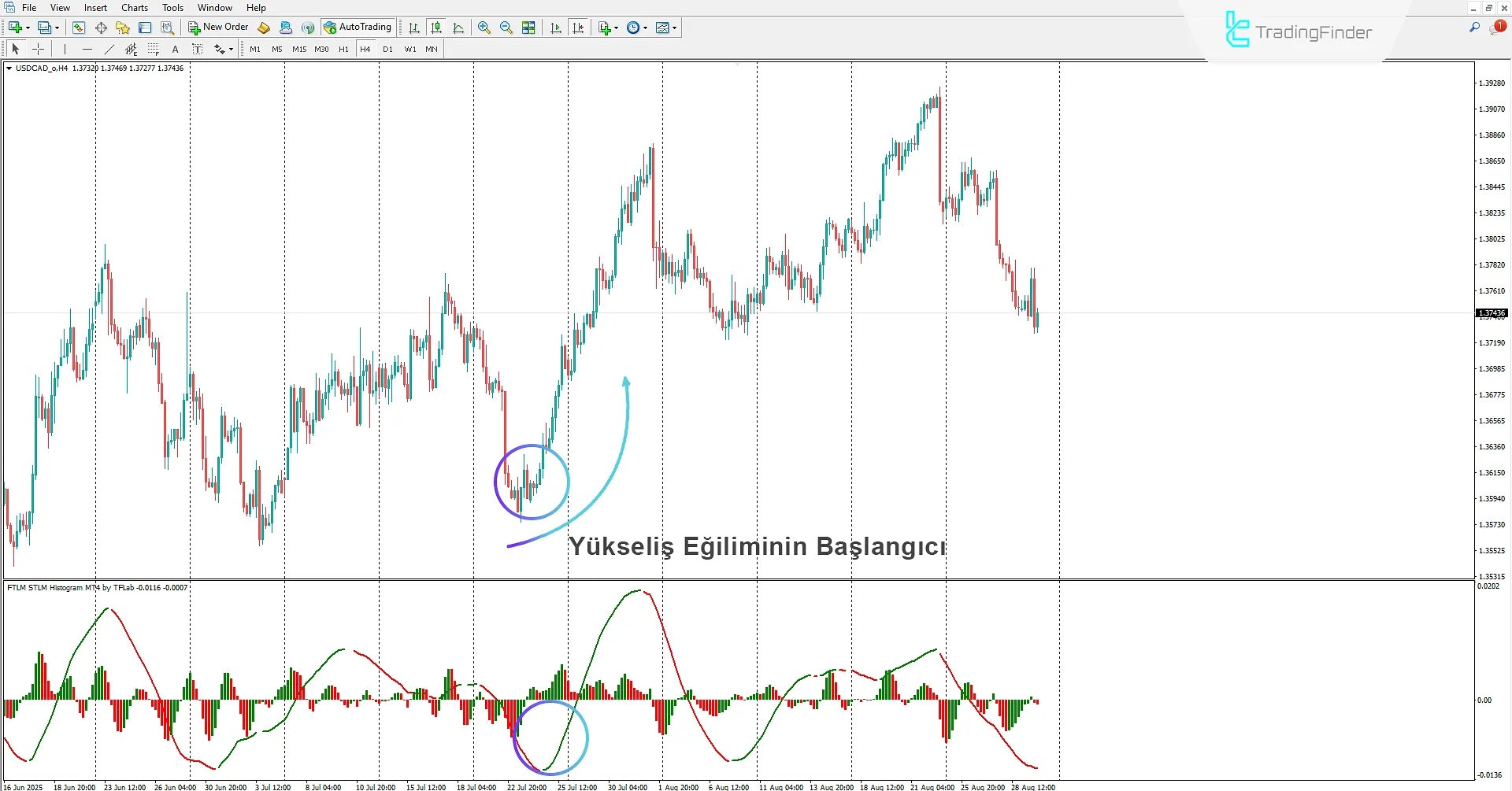 FTLM STLM Histogram Göstergesi İndir MetaTrader 4'te 1