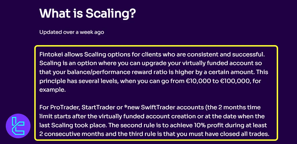 Fintokei ölçeklendirme