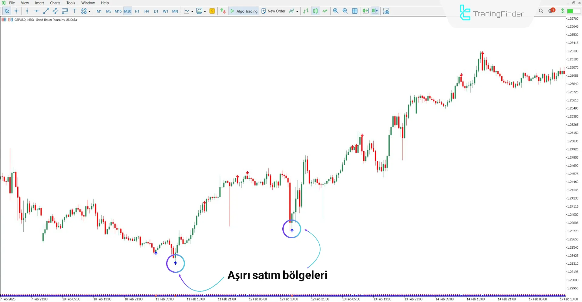RSI Göstergesi ve Aşırı Alım/Aşırı Satım Bölgeleri ile yükseliş trendi analizi