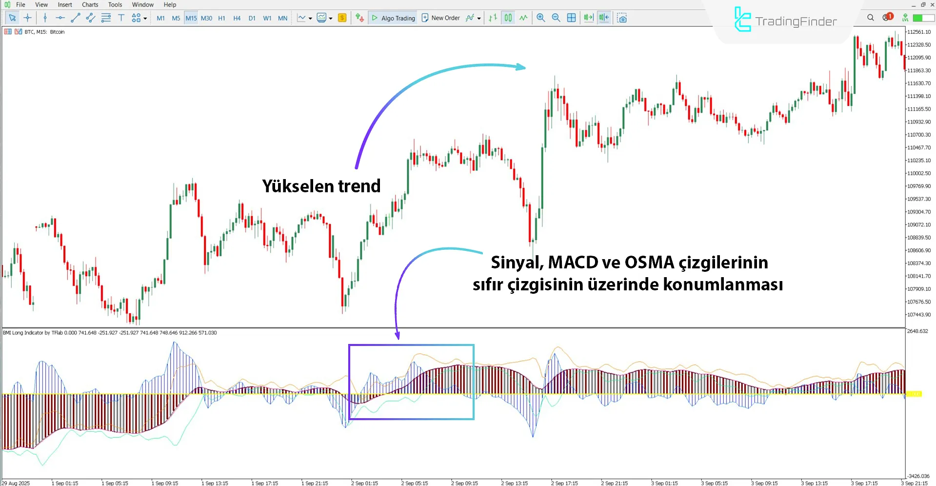 BMI Long Osilatörü ile yükselen trendin analizi