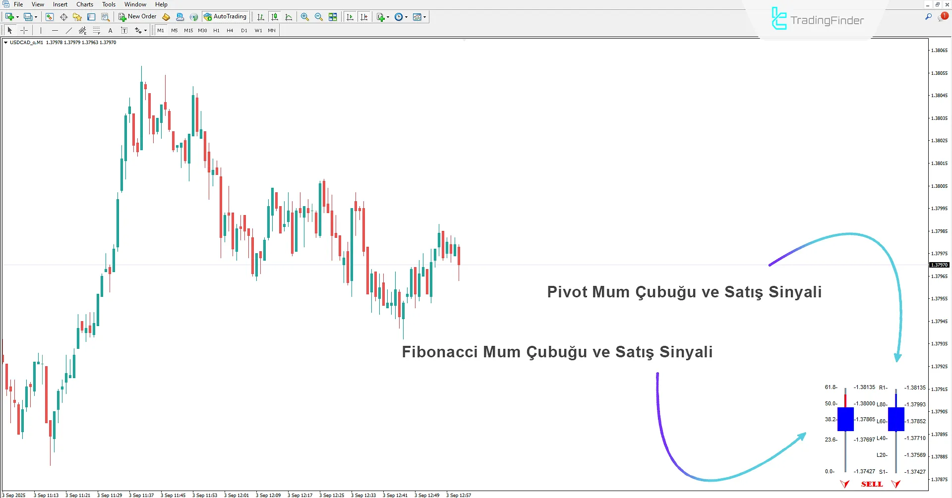 Fibo Pivot Mum Çubuğu Göstergesi İndir MetaTrader 4'te 2