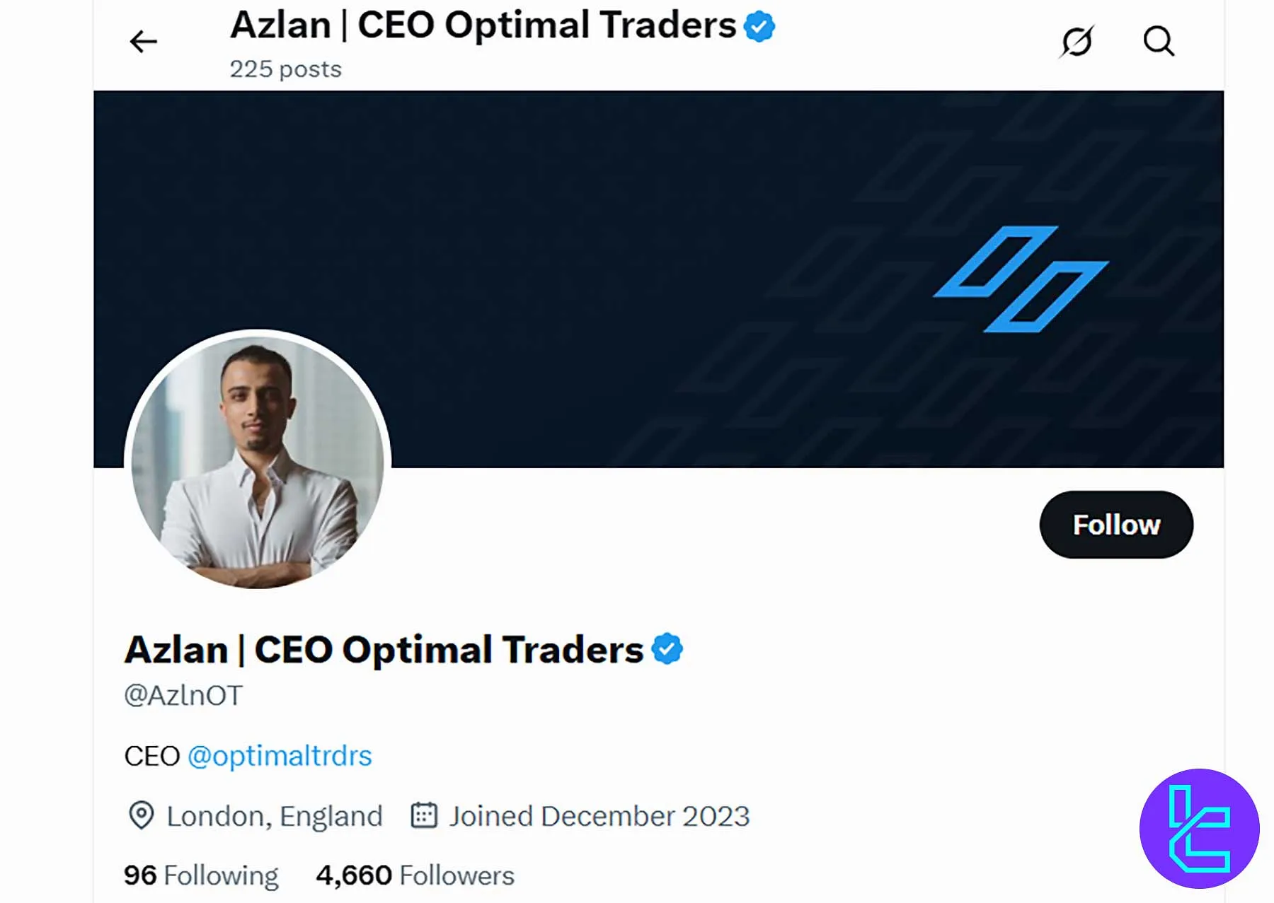 Londra merkezli prop trading firması Optimal Traders’ın CEO’su Azlan