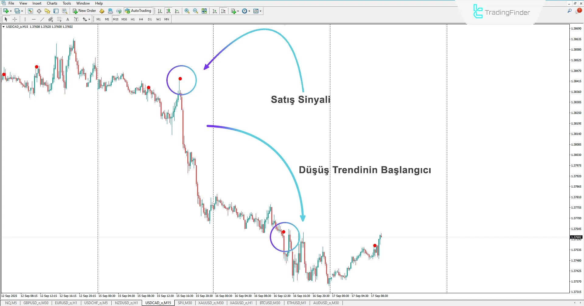 Leman Signal Göstergesi MetaTrader 4 İndir - TradingFinder 2