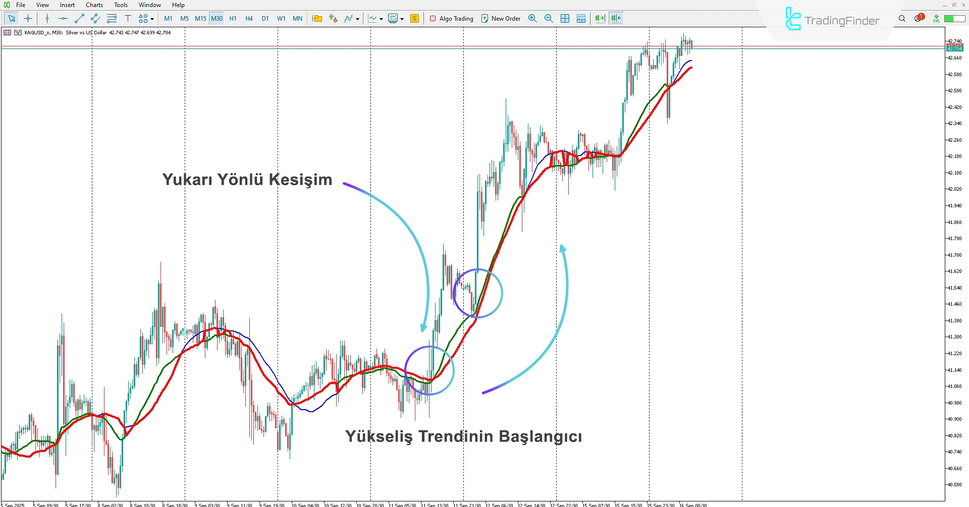 Cluster Filter Göstergesi MetaTrader 5 İndir - TradingFinder 1