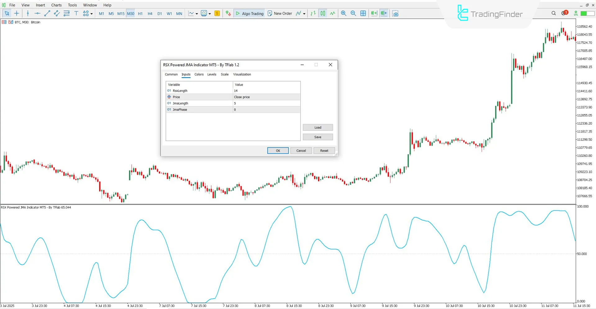 RSX Powered JMA Gösterge Ayarları Kutusu