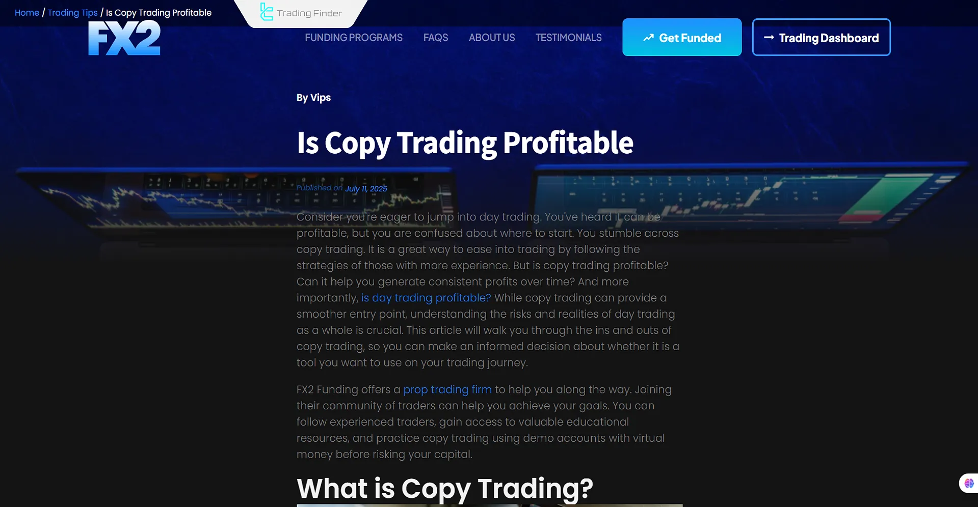 FX2Funding tarafından Kopya İşlem Karlılığı İncelemesi Makalesi