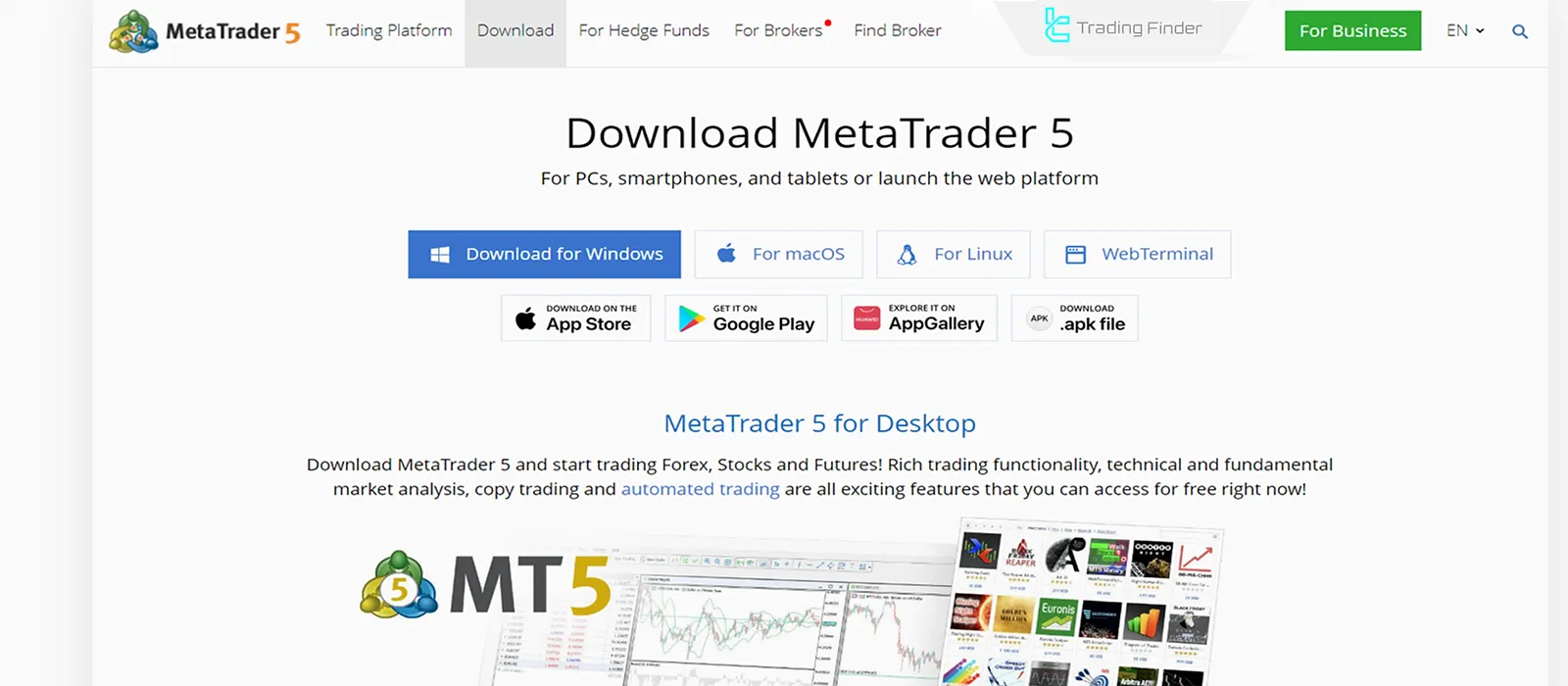 MetaTrader 5’i indir