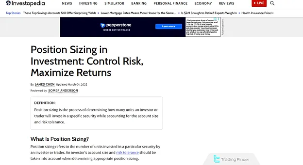 Investopedia Pozisyon Büyüklüğü Eğitimi