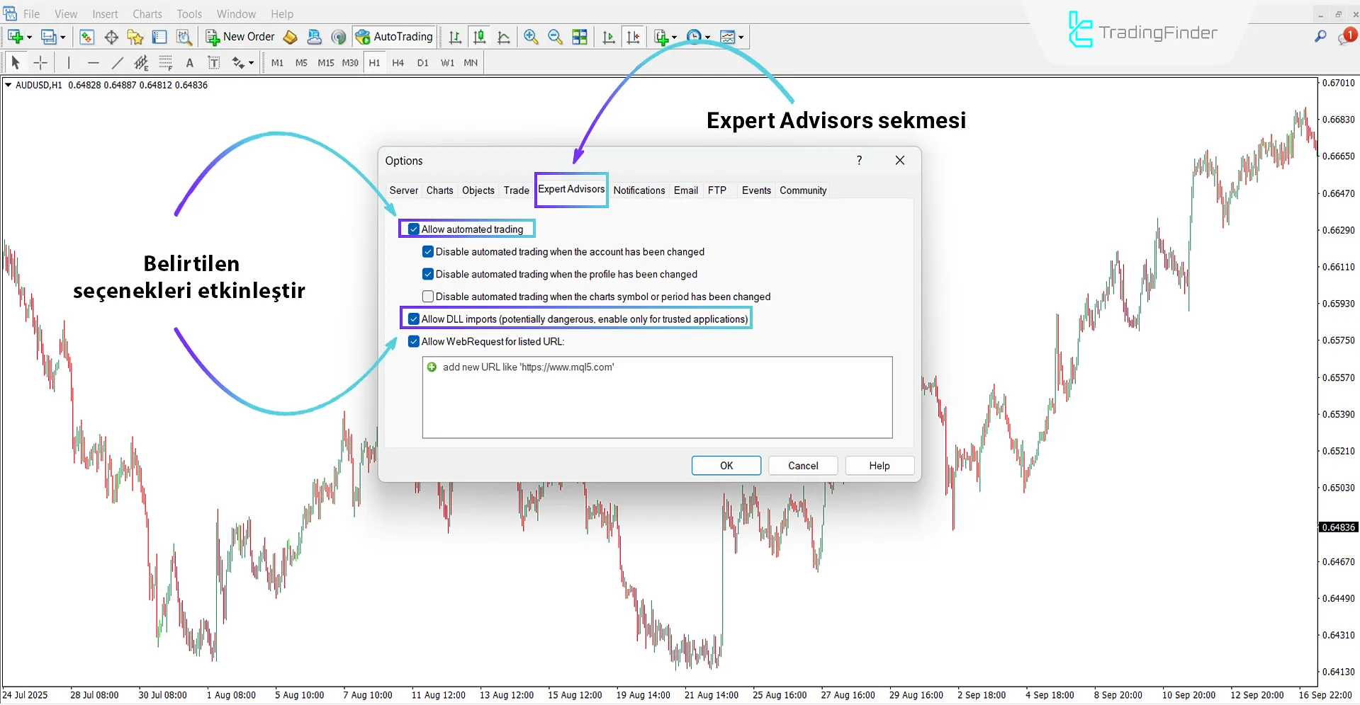 “DLL” Seçeneğini Etkinleştirme