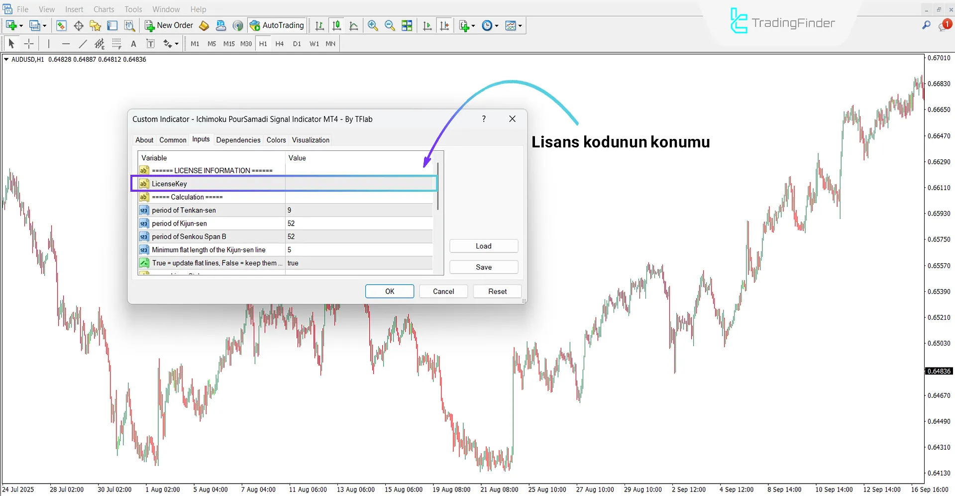 Lisans Kodu Yerleşimi
