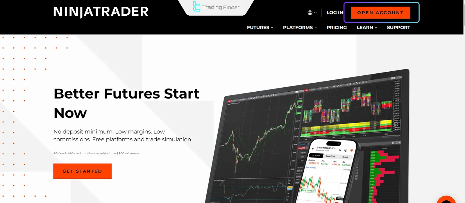 NinjaTrader’a Erişim