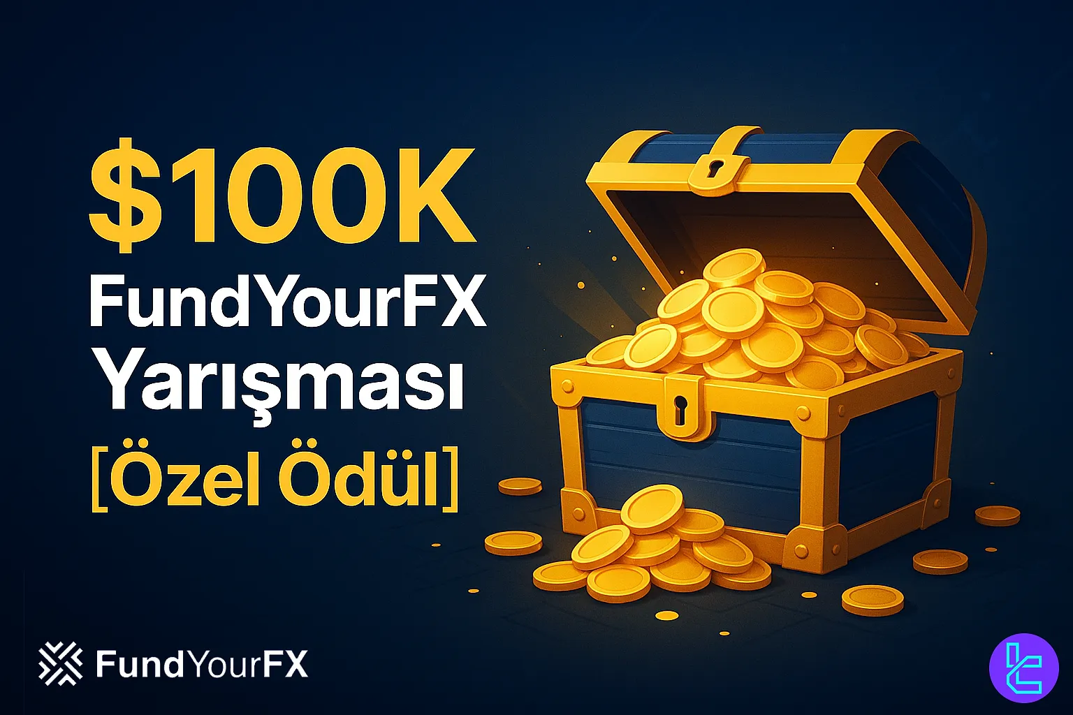 $100K özel ödüllü FundYourFX işlem yarışması afişi