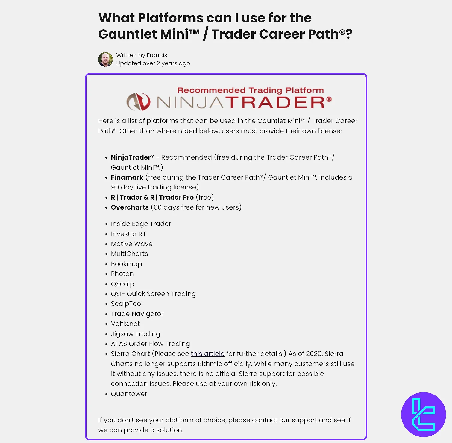 Earn2Trade platformları