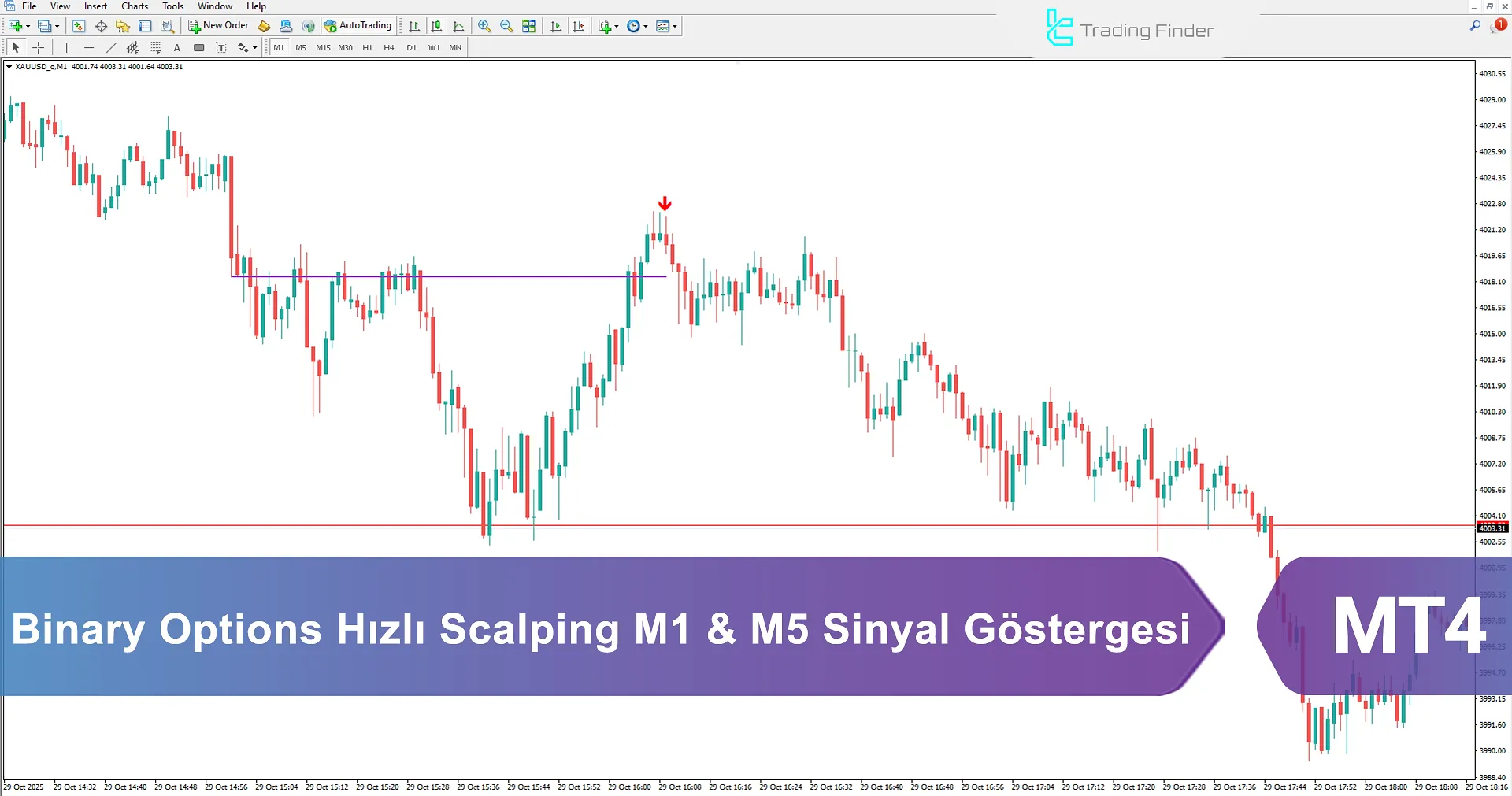 Binary Options Fast Scalping M1 & M5 Sinyalleri Göstergesi MT4 için İndirme