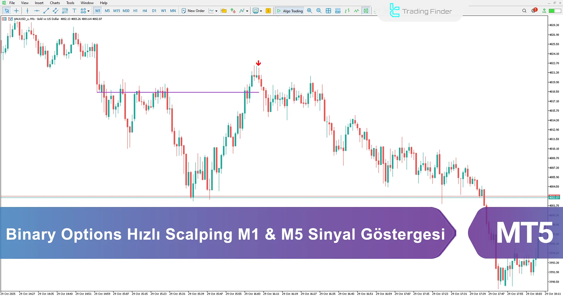Binary Options Fast Scalping M1 & M5 Sinyalleri Göstergesi MT5 için İndirme