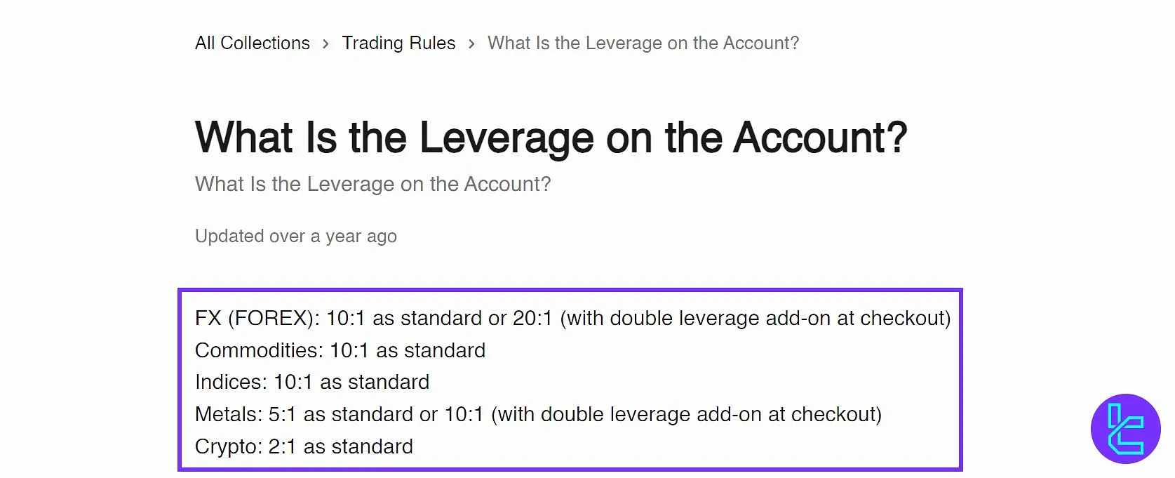 Get Funded Now prop firma kaldıraç