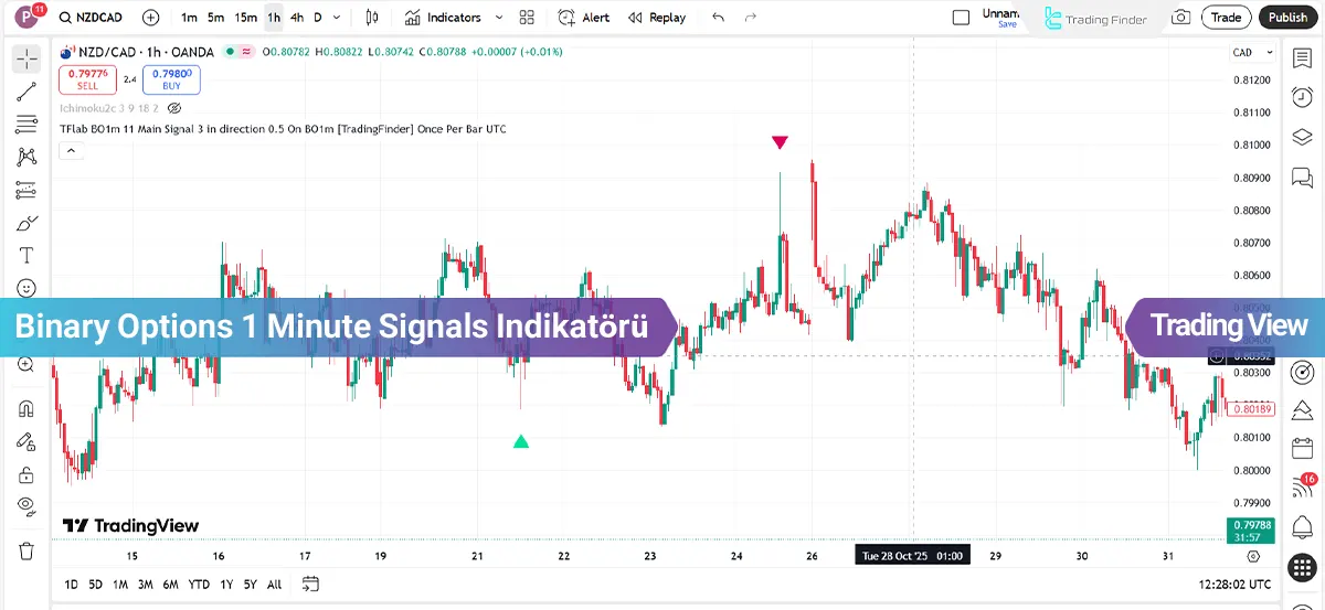 Binary Options 1 Minute Signals Göstergesi TradingView - [TradingFinder]