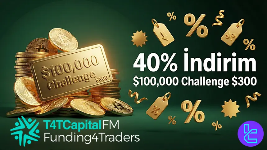T4TCapitalFM prop trading Challenge’larında %40 OFF