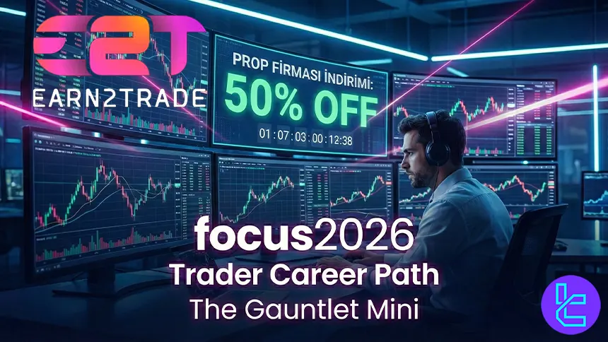 Earn2Trade kampanyası temel prop trading programlarında indirimli fiyatları gösteriyor