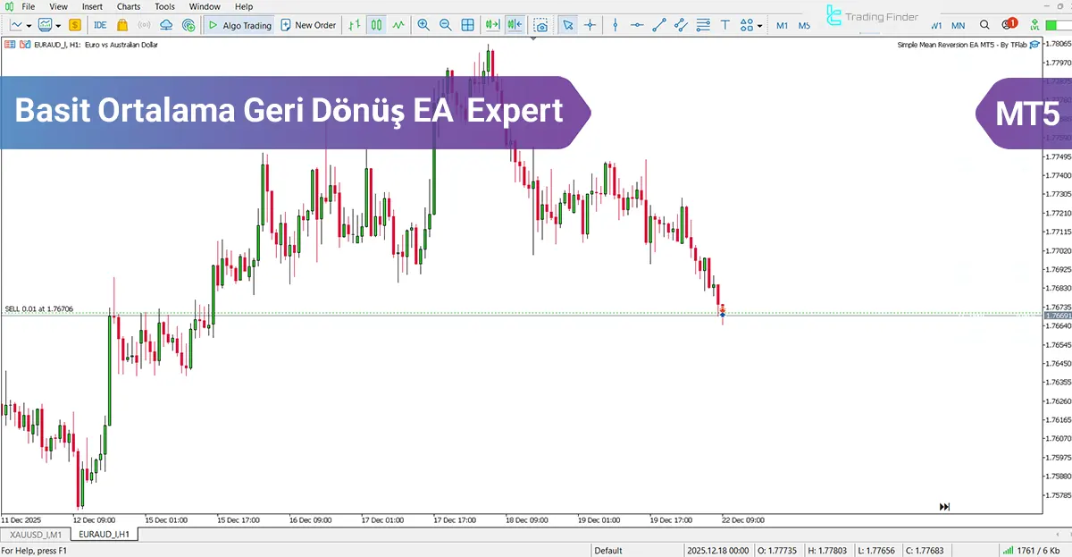 Basit Ortalama Geri Dönüş EA Expert MT5 - [TradingFinder]