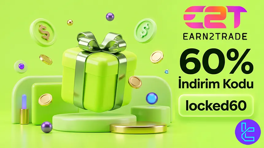 Earn2Trade Mayıs kampanyasında Trader Career Path ve Gauntlet Mini planlarında %60 indirim gösteriliyor